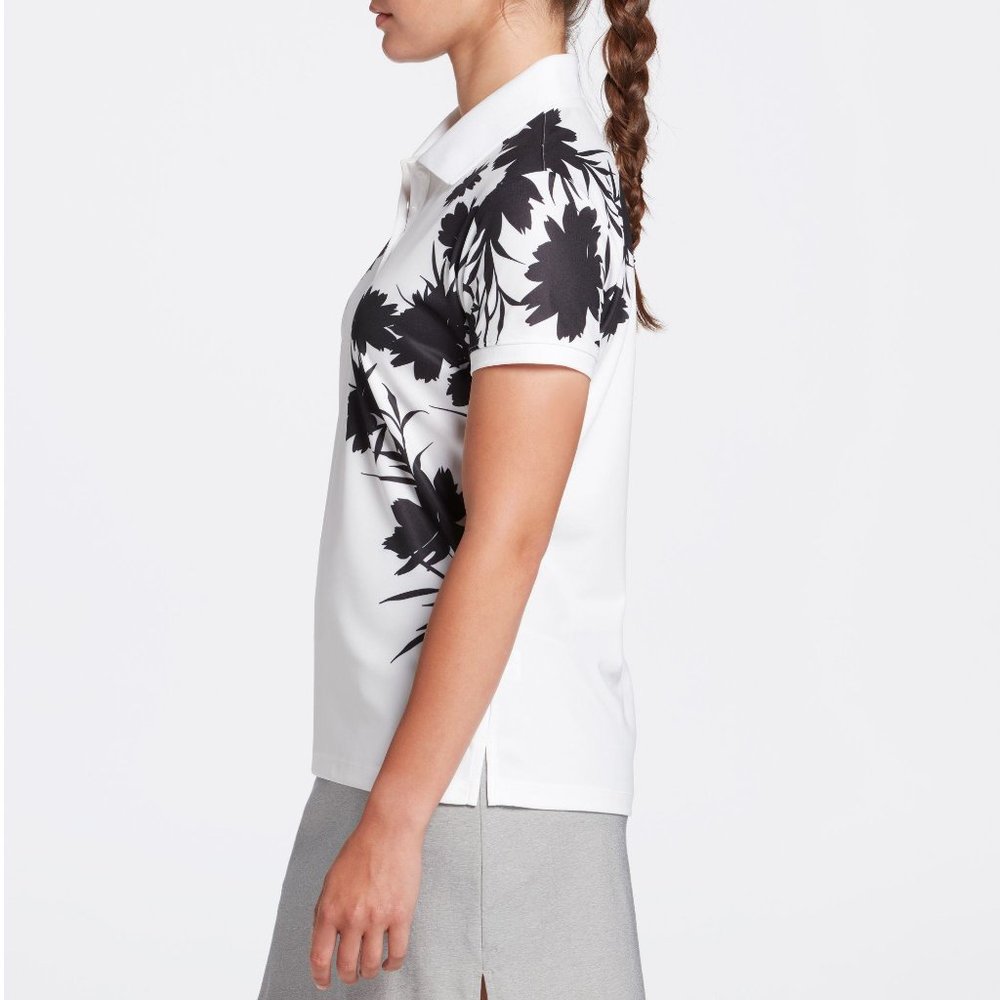 NWT Lady Hagen Women's Floral Short Sleeve Golf Polo - Picture 3 of 4